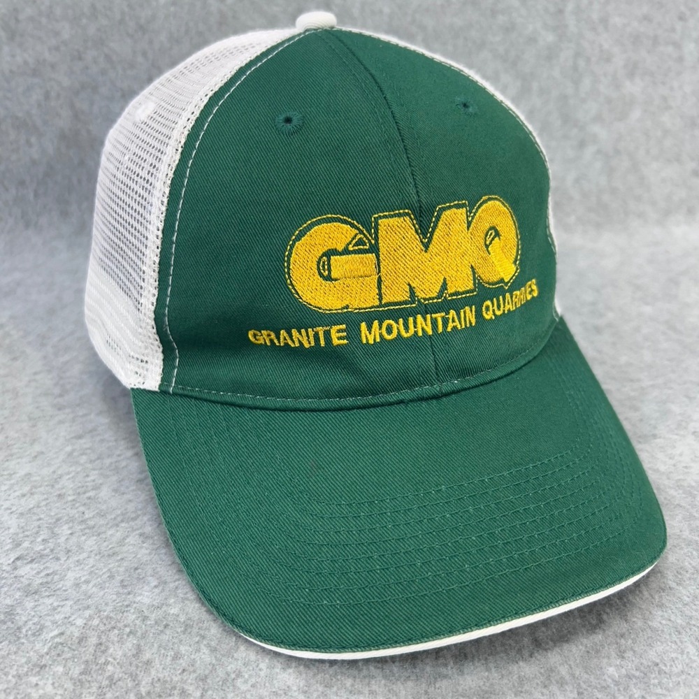 Granite Mountain Quarries GMQ Mens Green Kati Sportcap Trucker Hat OSFA 863